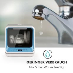 Amazonia Mini Geschirrspülmaschine 6 Programme LED-Display -Küchengeräte Verkäufe 10032678 de 0006 logo