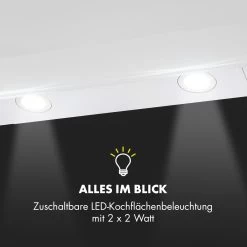 Annabelle 60 Dunstabzugshaube Glas 595 M³/h Touch-Armatur Weiß -Küchengeräte Verkäufe 10032684 de 0006 logo