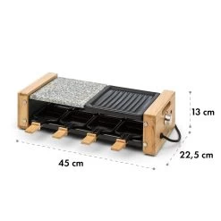Chateaubriand Nuovo Raclette 1200W Aluminium / Stein 8 Personen Holz -Küchengeräte Verkäufe 10032729 yy 0007 logo