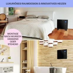 Norderney Konvektions-Heizgerät Thermostat Timer 1000W 20m² -Küchengeräte Verkäufe 10032787 de 0007 usp