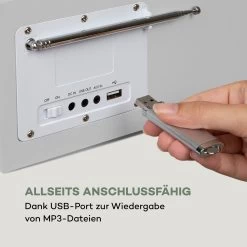Silver Star Mini Internet DAB+/UKW Radio, WiFi, BT, DAB+/UKW, Weiß -Küchengeräte Verkäufe 10032792 de 0007 logo