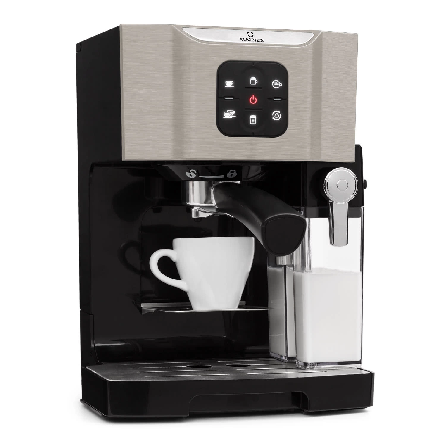 BellaVita Kaffeemaschine 3-in-1 1450 W 20 Bar Milchschäumer 1 BellaVita Kaffeemaschine 3-in-1 1450 W 20 Bar Milchschäumer