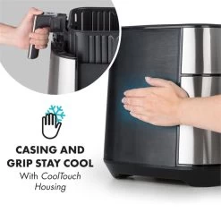 AeroVital Heißluftfritteuse 1700W 5,4 Liter Timer Edelstahl Silber 15 AeroVital Heißluftfritteuse 1700W 5,4 Liter Timer Edelstahl Silber -Küchengeräte Verkäufe 10032848 yy 0006 logo Klarstein AeroVital Heissluftfritteuse silber reedit