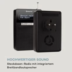 DigiPlug DAB Steckdosen-Radio, DAB+, UKW/PLL, BT, LCD-Display, Schwarz -Küchengeräte Verkäufe 10032858 de 0007 logo