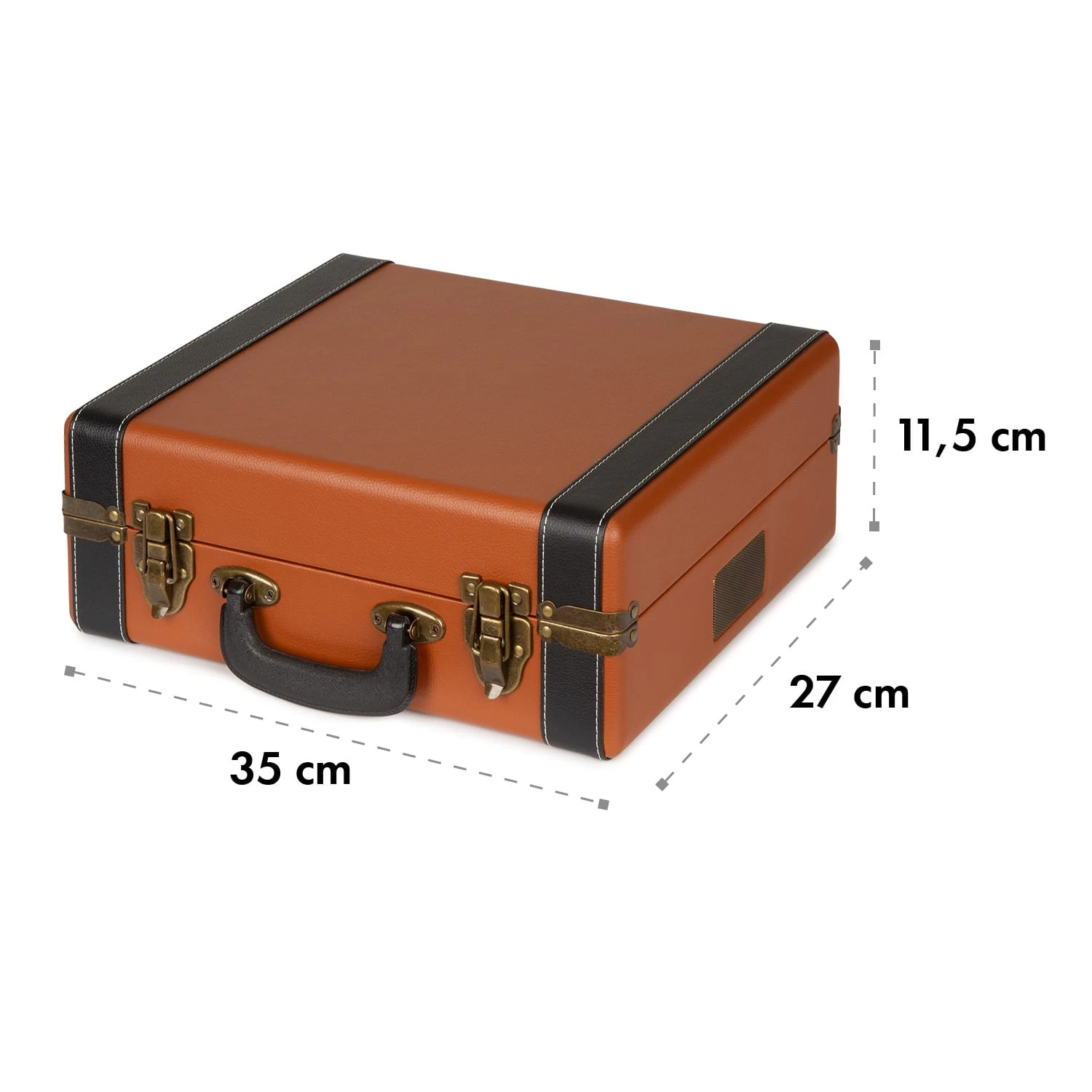 Jerry Lee BT Plattenspieler BT USB Aufnahme & Wiedergabe Braun – Bild 9