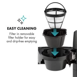 Aromatica II Kaffeemaschine, Mahlwerk, 1,25 L, Silber -Küchengeräte Verkäufe 10032872 yy 0007 logo Klarstein Aromatica II Kaffeemaschine silber