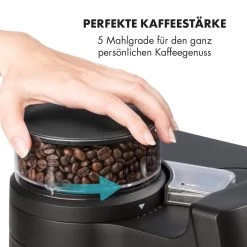 Aromatica II Set Kaffeemaschine, Mahlwerk, 1,25 L, Schwarz -Küchengeräte Verkäufe 10032874 de 0006 logo