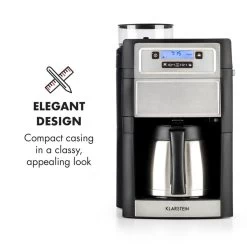 Aromatica II Thermo Kaffeemaschine, Mahlwerk, 1,25 L, Silber 13 Aromatica II Thermo Kaffeemaschine, Mahlwerk, 1,25 L, Silber -Küchengeräte Verkäufe 10032875 yy 0003 logo Klarstein Aromatica II Thermo Kaffeemaschine silber