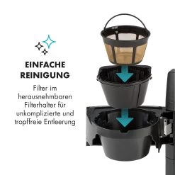Aromatica II Thermo Kaffeemaschine, Mahlwerk, 1,25 L, Schwarz 17 Aromatica II Thermo Kaffeemaschine, Mahlwerk, 1,25 L, Schwarz -Küchengeräte Verkäufe 10032876 de 0007 logo