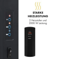 Lausanne Vertical Elektrischer Kamin 1000 Oder 2000W Feuerillusion -Küchengeräte Verkäufe 10032892 de 0004 logo