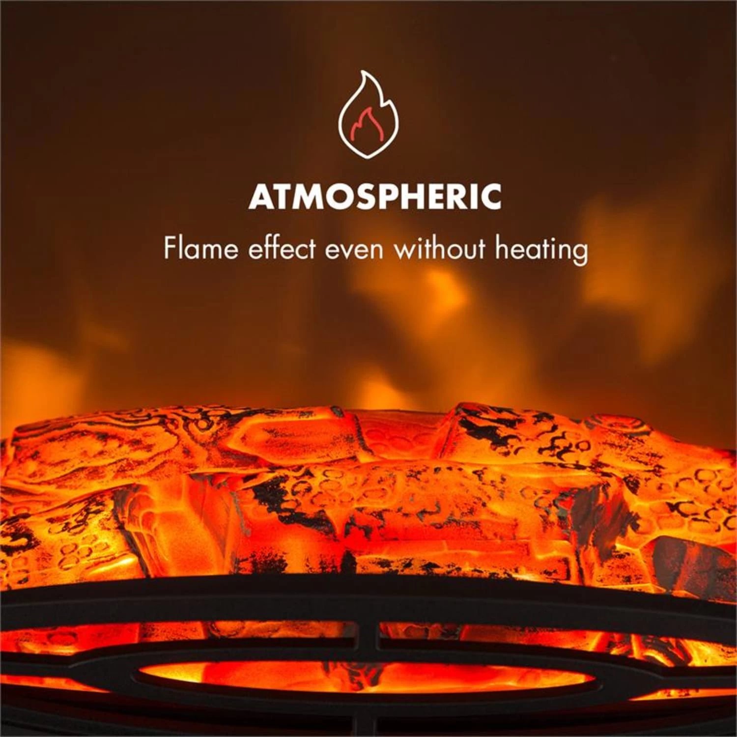 Meran Elektrischer Kamin 950/1850W 2-stufige Heizung Gusseisen-Stil 5 Meran Elektrischer Kamin 950/1850W 2-stufige Heizung Gusseisen-Stil – Bild 5