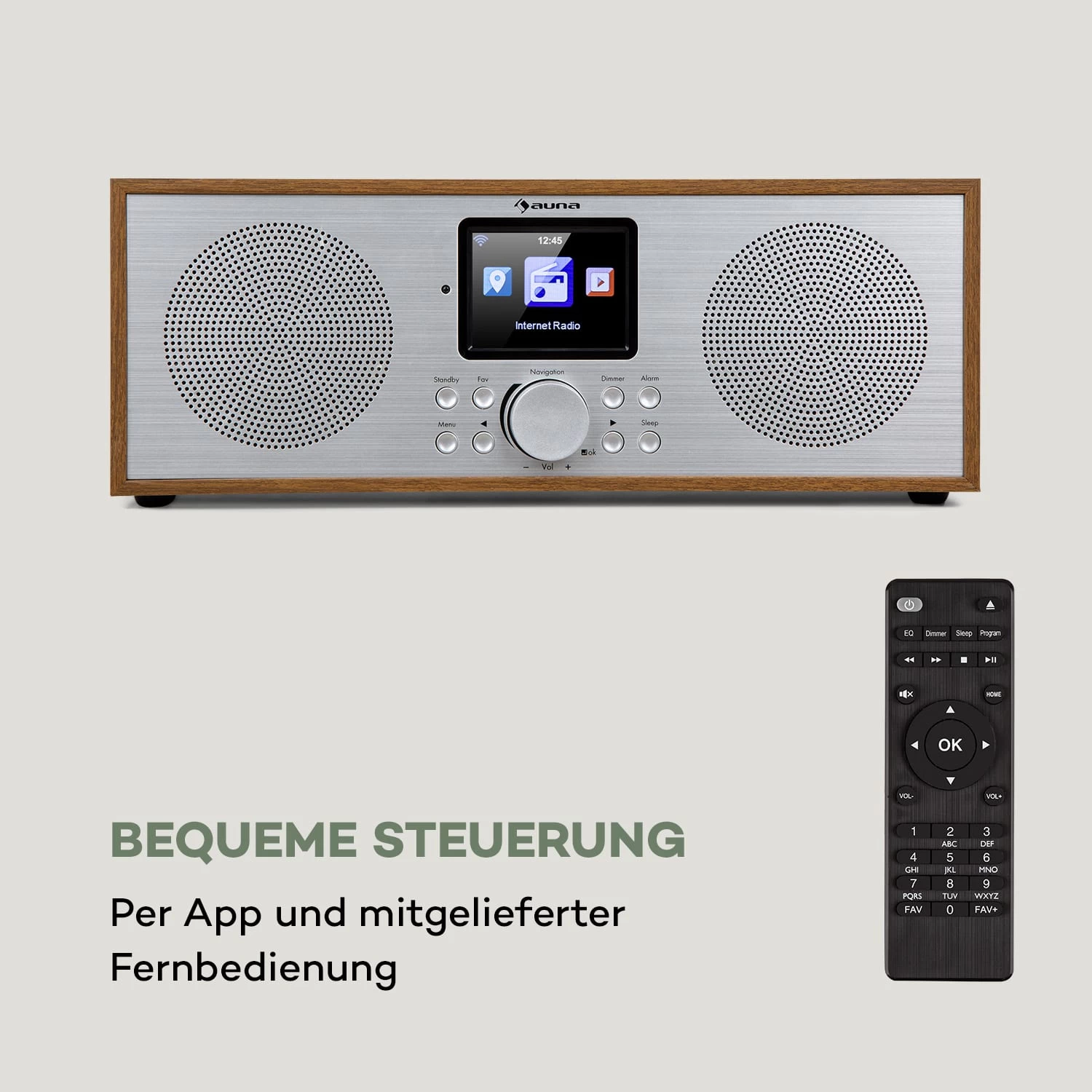 Silver Star Stereo Internet DAB+/UKW Radio, WiFi, BT, DAB+/UKW, Eiche 3 Silver Star Stereo Internet DAB+/UKW Radio, WiFi, BT, DAB+/UKW, Eiche – Bild 3