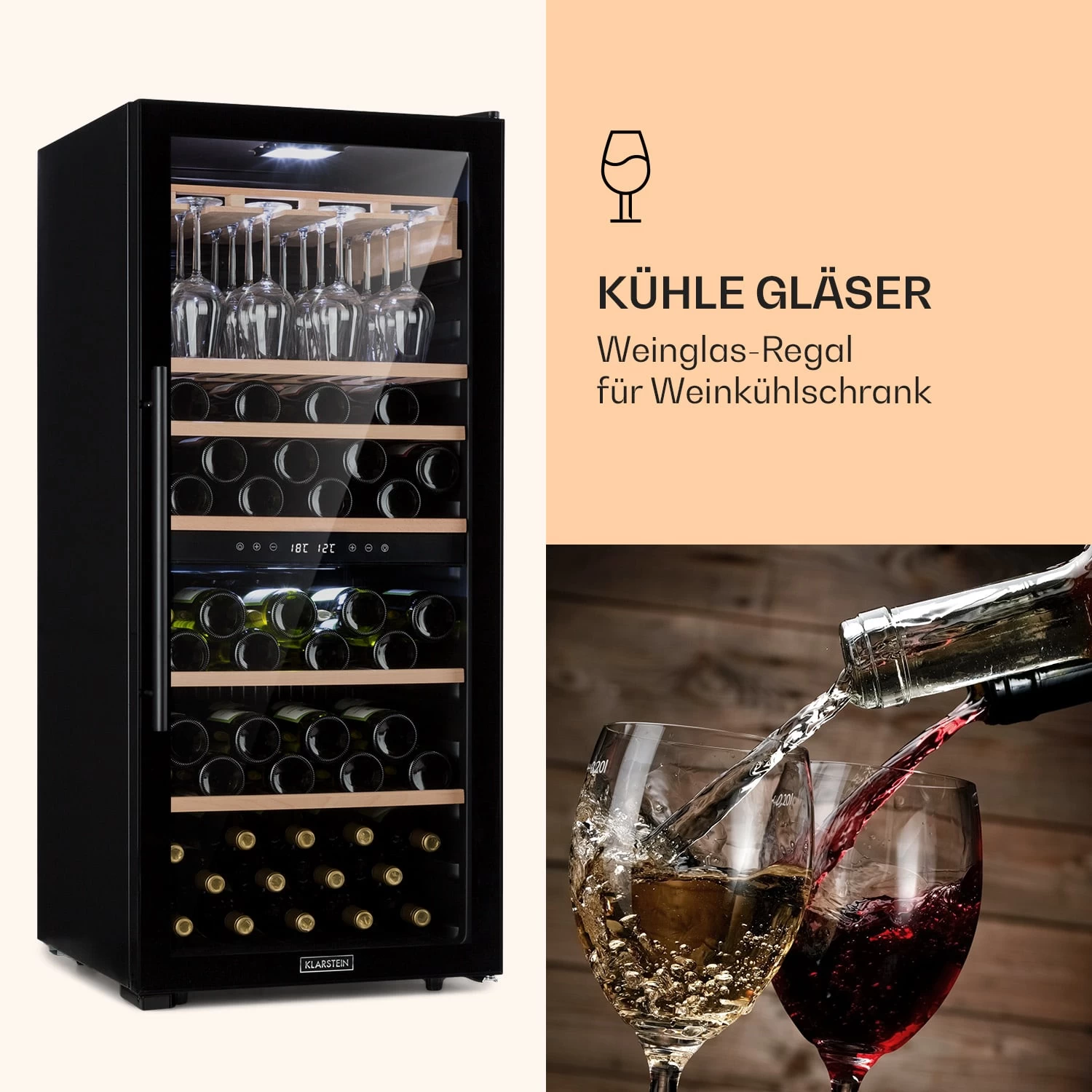 Barossa 102 Duo Weinglas-Regal Zubehör 16 Gläser 4 Schienen Echtholz 1 Barossa 102 Duo Weinglas-Regal Zubehör 16 Gläser 4 Schienen Echtholz