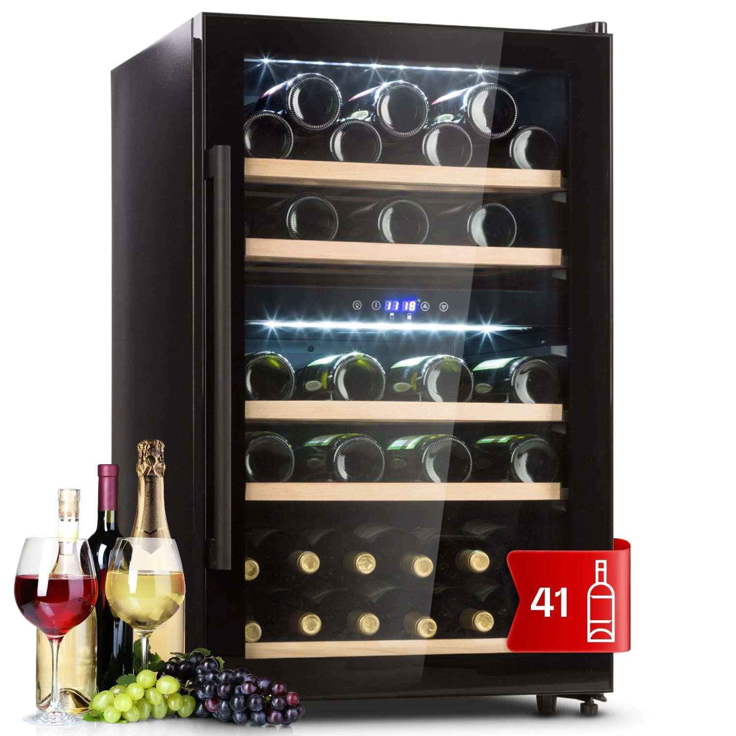Barossa 40 Duo Weinkühlschrank 2 Zonen 41 Flaschen Glastür Touch LED 1 Barossa 40 Duo Weinkühlschrank 2 Zonen 41 Flaschen Glastür Touch LED