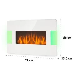 Klarstein Belfort Light & Fire Elektrischer Kamin 1000/2000W Fernbedienung -Küchengeräte Verkäufe 10032997 yy 0009 logo Klarstein Belfort Light Fire Elektrischer Kamin