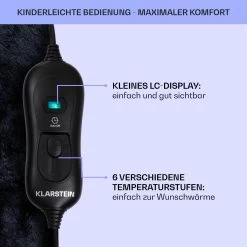 Dr. Watson SuperSoft Heizdecke 120 W 180 X 130 Cm Teddy-Plüsch -Küchengeräte Verkäufe 10033006 de 0006 usp