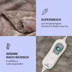 Dr. Watson Comfort & Style Heizdecke 120W 180x130cm Faux Fur -Küchengeräte Verkäufe 10033007 de 0003 logo
