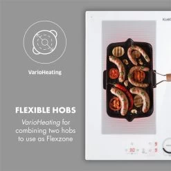 Delicatessa 60 Induktionskochfeld 4 Zonen 7000W Timer Weiß -Küchengeräte Verkäufe 10033027 yy 0003 logo Klarstein Delicatessa 60 Induktionskochfeld weiss