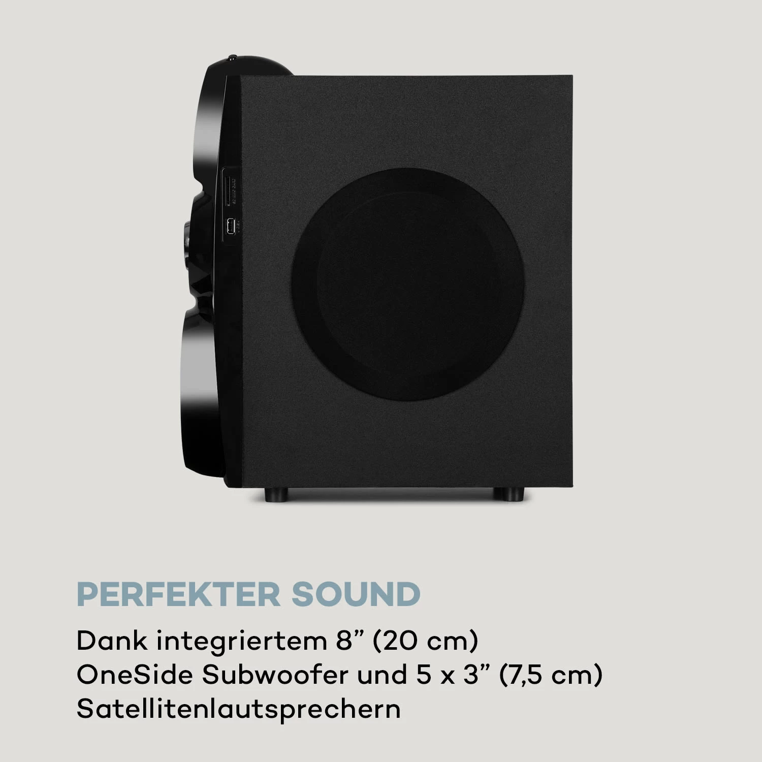 X-Gaming 5.1 Surround-Audiosystem 380Wmax. OneSide Subwoofer BT USB SD 6 X-Gaming 5.1 Surround-Audiosystem 380Wmax. OneSide Subwoofer BT USB SD – Bild 6