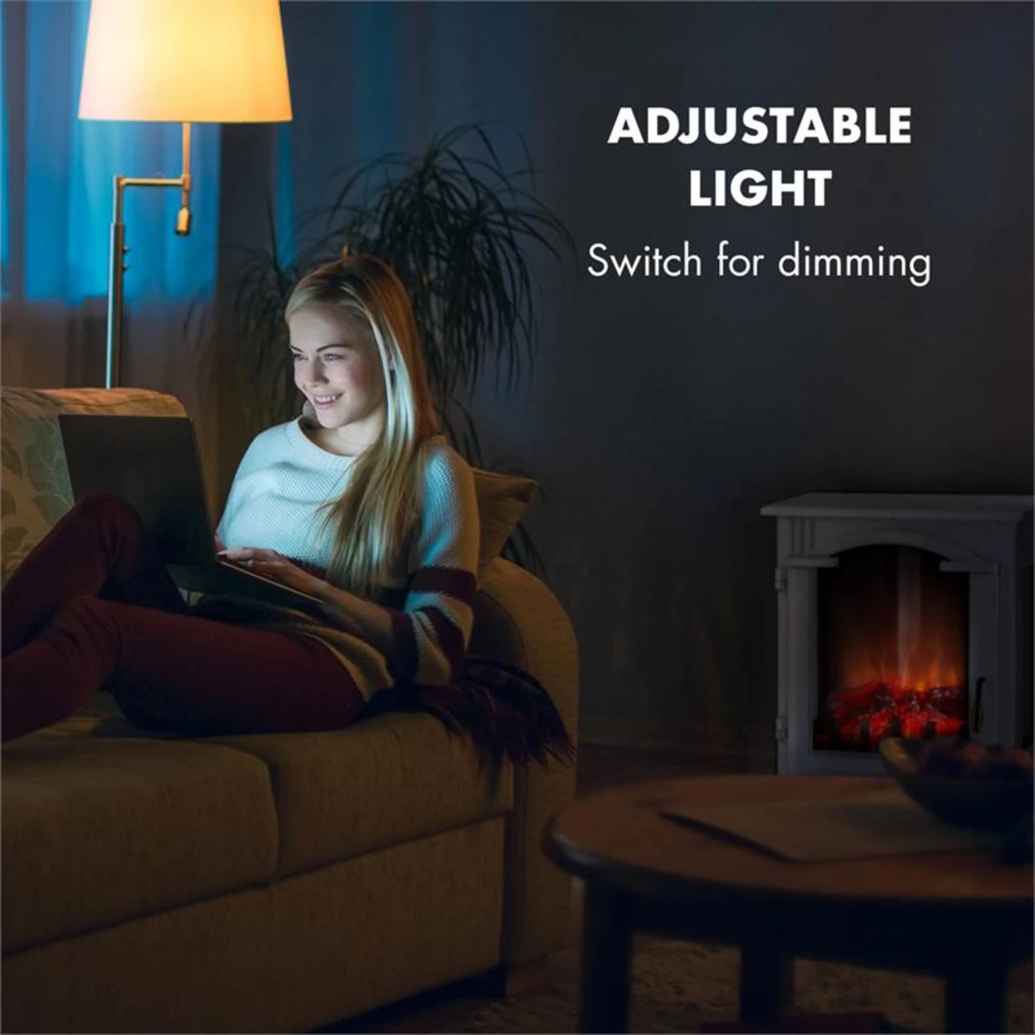 Graz Elektrischer Kamin 1000/2000W Thermostat PanoramaView 7 Graz Elektrischer Kamin 1000/2000W Thermostat PanoramaView – Bild 7