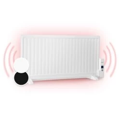 Wallander Ölradiator 1000W Thermostat Ölheizung Ultraflach Weiß