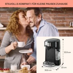 Baristomat 2-in-1-Heißgetränkeautomat Kaffee Tee Milchschaum -Küchengeräte Verkäufe 10033138 de 0005 usp