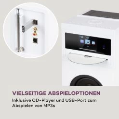 Karaboom 100 Wifi Turmlautsprecher Internetradio DAB+ BT 120W Weiß 11 Karaboom 100 Wifi Turmlautsprecher Internetradio DAB+ BT 120W Weiß -Küchengeräte Verkäufe 10033150 de 0004 logo