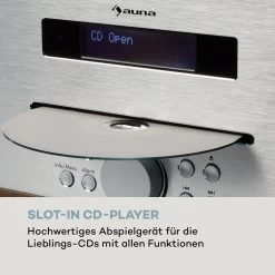 Silver Star CD-DAB 2x20W Max. Slot-In CD-Player DAB+ BT Alu Braun -Küchengeräte Verkäufe 10033161 de 0005 logo