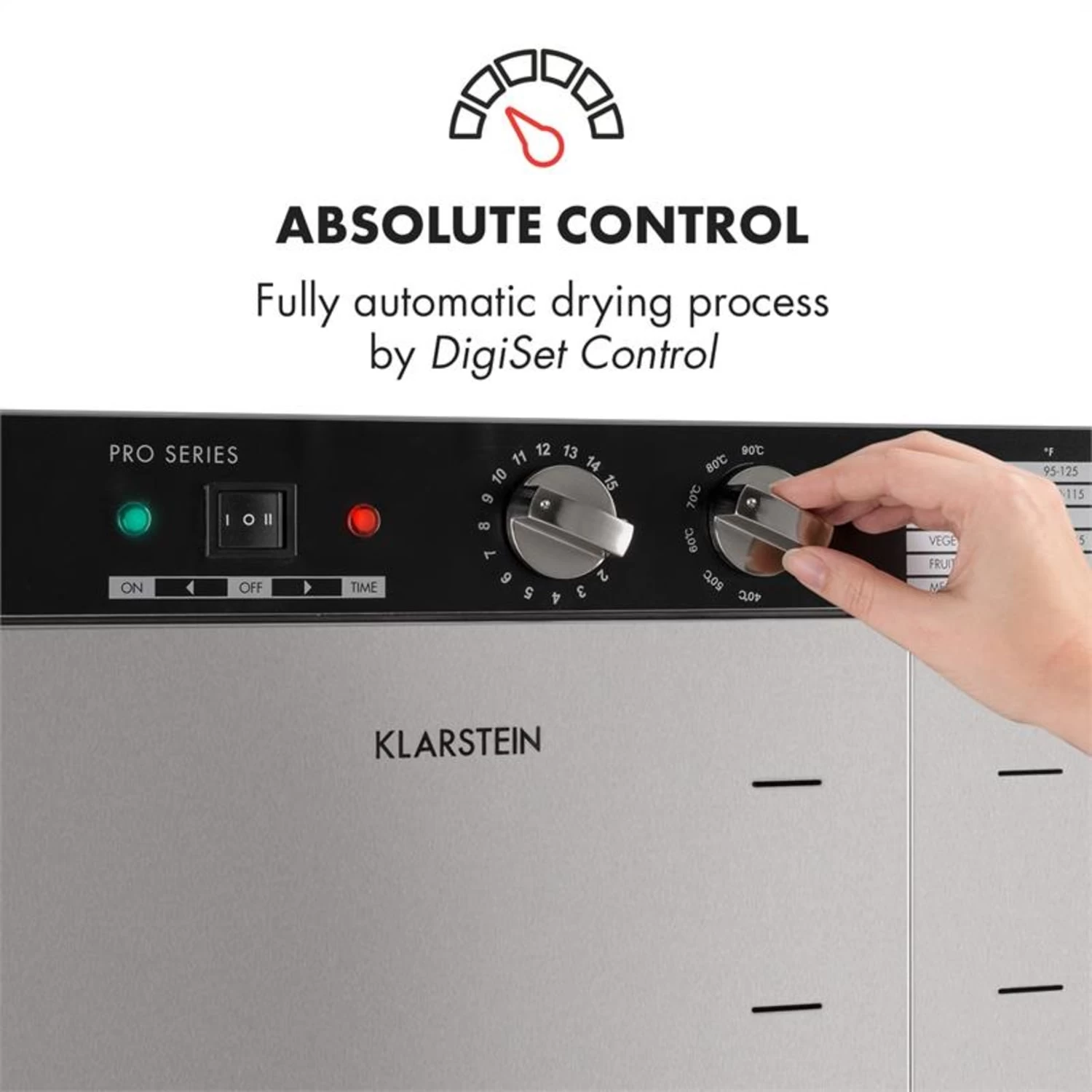 Master Jerky 24 Dörrautomat 5850W 40-90 °C 15h-Timer Edelstahl Silber 3 Master Jerky 24 Dörrautomat 5850W 40-90 °C 15h-Timer Edelstahl Silber – Bild 3