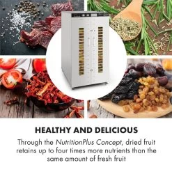 Master Jerky 24 Dörrautomat 5850W 40-90 °C 15h-Timer Edelstahl Silber 12 Master Jerky 24 Dörrautomat 5850W 40-90 °C 15h-Timer Edelstahl Silber -Küchengeräte Verkäufe 10033214 yy 0005 logo Klarstein Master Jerky 24 Doerrautomat silber