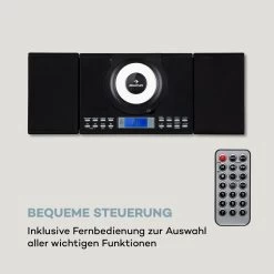 Wallie Microsystem CD-Player Bluetooth USB-Port Fernbedienung Schwarz -Küchengeräte Verkäufe 10033227 de 0003 logo