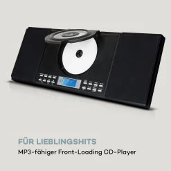 Wallie Microsystem CD-Player Bluetooth USB-Port Fernbedienung Schwarz -Küchengeräte Verkäufe 10033227 de 0005 logo