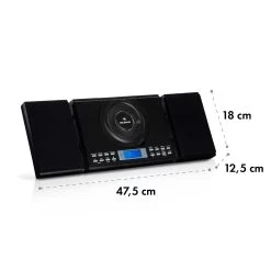 Wallie Microsystem CD-Player Bluetooth USB-Port Fernbedienung Schwarz -Küchengeräte Verkäufe 10033227 de 0010 logo