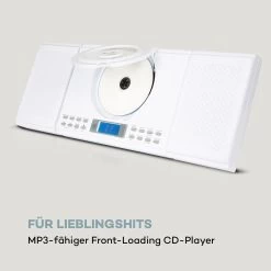 Wallie Microsystem CD-Player Bluetooth USB-Port Fernbedienung Weiß -Küchengeräte Verkäufe 10033228 de 0005 logo
