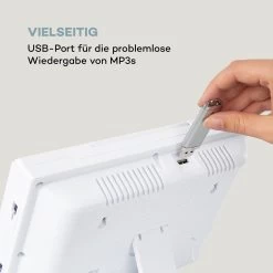 Wallie Microsystem CD-Player Bluetooth USB-Port Fernbedienung Weiß -Küchengeräte Verkäufe 10033228 de 0008 logo