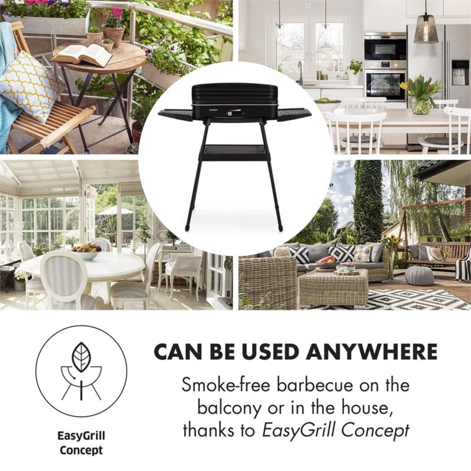 Porterhouse Elektrogrill 2200W Antihaft-Grillfläche Schwarz 6 Porterhouse Elektrogrill 2200W Antihaft-Grillfläche Schwarz – Bild 6