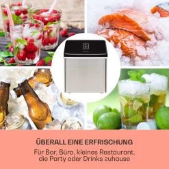 Clearcube Eiswürfelmaschine Klareis 13kg/24h Edelstahl Schwarz -Küchengeräte Verkäufe 10033350 de 0003 usp