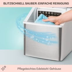 Clearcube Eiswürfelmaschine Klareis 13kg/24h Edelstahl Schwarz -Küchengeräte Verkäufe 10033350 de 0005 usp