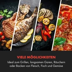 Queensize Kamado Grill Thermometer Abnehmbare Seitenteile Schwarz 14 Queensize Kamado Grill Thermometer Abnehmbare Seitenteile Schwarz -Küchengeräte Verkäufe 10033377 de 0005 logo