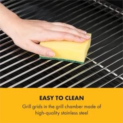 Beef Brisket Smoker Grill Holzkohlegrill/Smoker Edelstahl-Grill Mobil -Küchengeräte Verkäufe 10033460 yy 0007 logo Klarstein Beef Brisket Smoker Grill schwarz