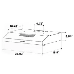 Contempo Unterbau-Dunstabzugshaube 60cm 175m³/h LED Edelstahl Acryl 19 Contempo Unterbau-Dunstabzugshaube 60cm 175m³/h LED Edelstahl Acryl -Küchengeräte Verkäufe 10033470 uk 0009 logo