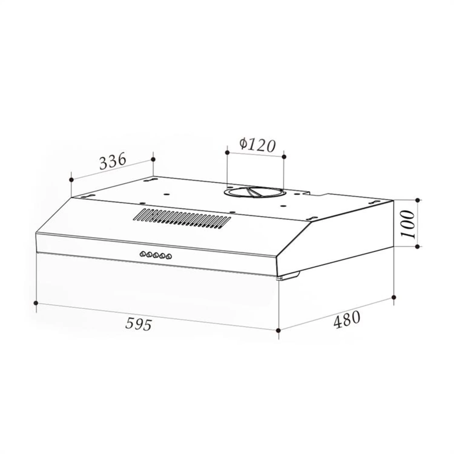 Contempo Unterbau-Dunstabzugshaube 60cm 175m³/h LED Edelstahl Acryl 10 Contempo Unterbau-Dunstabzugshaube 60cm 175m³/h LED Edelstahl Acryl – Bild 10