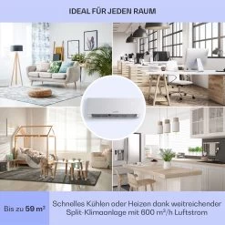 Windwaker Split-Klimaanlage 12.000 BTU/3,6 KW Luftdurchsatz 600m³/h -Küchengeräte Verkäufe 10033483 de 0005 usp