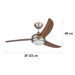 El Paso 2-in-1 Ventilator & Deckenlampe Ø132 Cm 10.344 M³/h 49 DB -Küchengeräte Verkäufe 10033494 yy 0007 logo