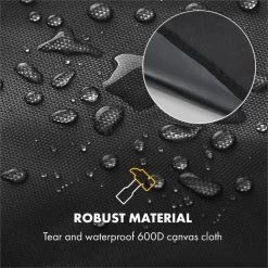Gazooka 3.0T Wetterschutzhaube 600D Canvas 30/70% PE/PVC Schwarz -Küchengeräte Verkäufe 10033536 yy 0005 logo Klarstein Gazooka 3 0T Wetterschutzhaube schwarz