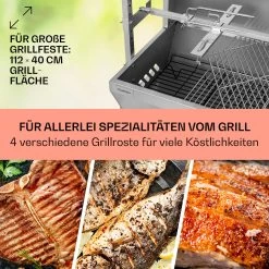 Sauenland Pro Spanferkelgrill Drehspieß 13W 4 Rollen Edelstahl -Küchengeräte Verkäufe 10033566 de 0004 usp