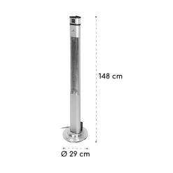 Heat Guru Plus Infrarot-Heizstrahler 2000W 3 Heizstufen Fernbedienung -Küchengeräte Verkäufe 10033692 yy 0010 logo