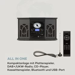 NR-620 DAB Stereoanlage Holz Plattenspieler DAB+ CD-Player Schwarz -Küchengeräte Verkäufe 10033712 de 0003 logo