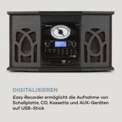 NR-620 DAB Stereoanlage Holz Plattenspieler DAB+ CD-Player Schwarz -Küchengeräte Verkäufe 10033712 de 0005 logo