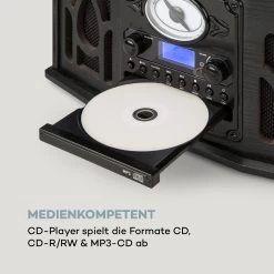 NR-620 DAB Stereoanlage Holz Plattenspieler DAB+ CD-Player Schwarz -Küchengeräte Verkäufe 10033712 de 0007 logo